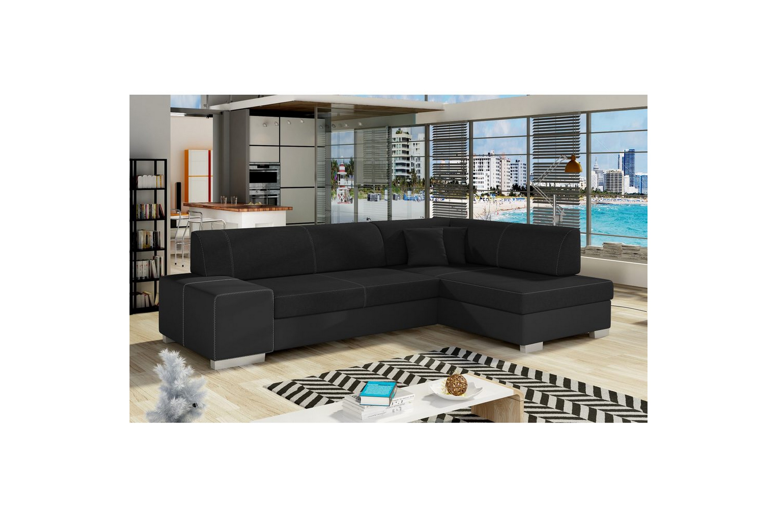 hörnsoffa eltap fabio 268x167x73 cm - sawana 14, soft 11, höger