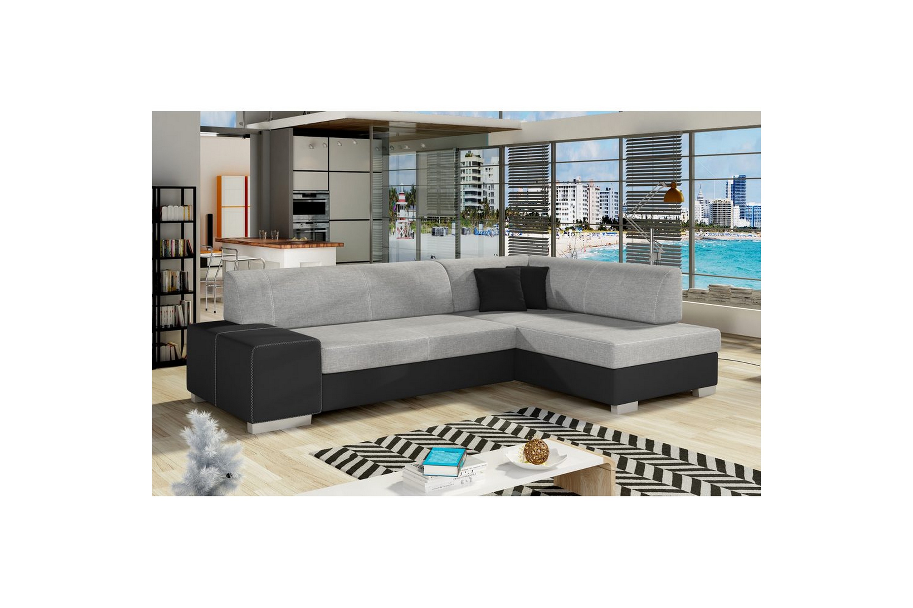 hörnsoffa eltap fabio 268x167x73 cm - sawana 21, soft 11, höger