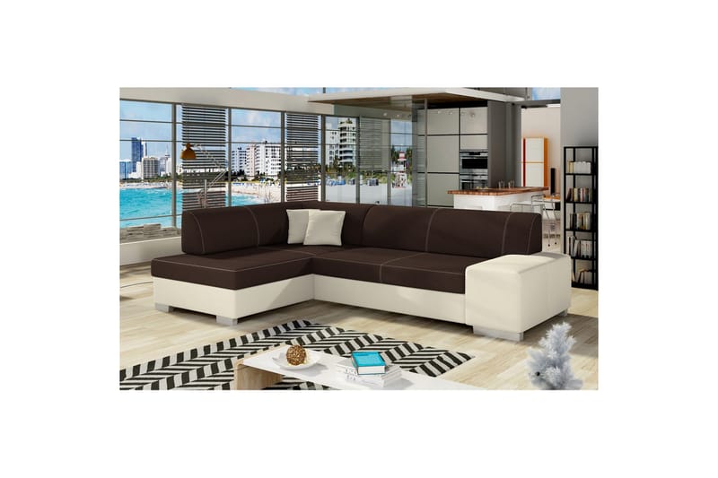 Hörnsoffa Eltap Fabio 268x167x73 cm - Sawana 26, Soft 33, Vänster - Möbler - Vardagsrum - Bäddsoffor