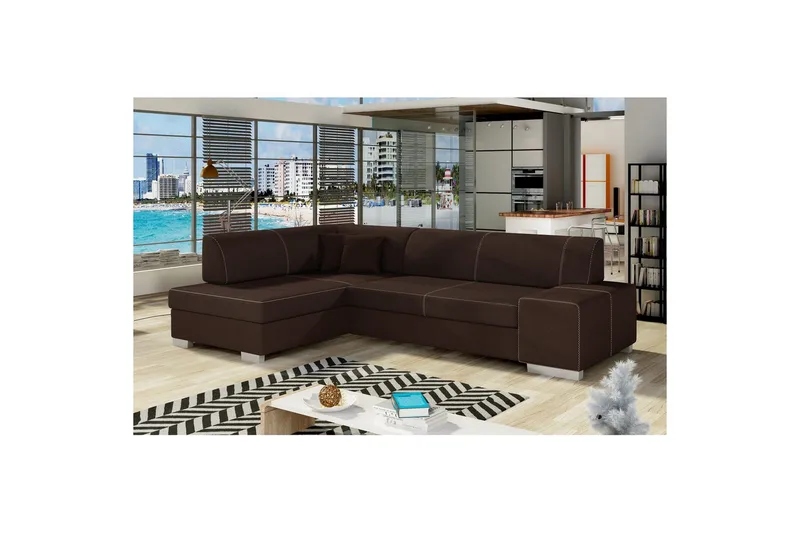 Hörnsoffa Eltap Fabio 268x167x73 cm, Sawana 26, Vänster