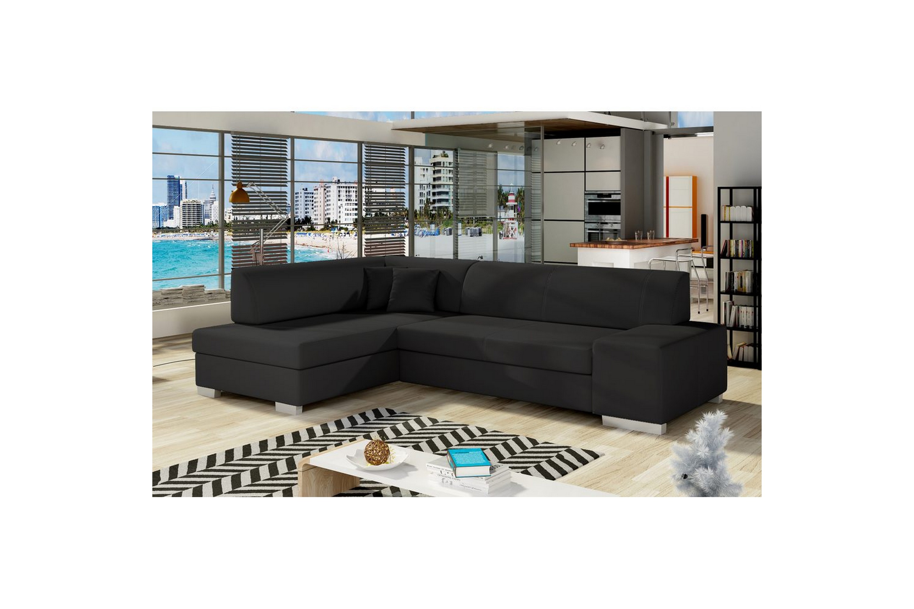 hörnsoffa eltap fabio 268x167x73 cm - soft 11, vänster