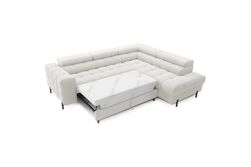 Hörnsoffa Eltap Ferucce 276x200x93 cm - Amore 01, Vit, Höger - Möbler - Vardagsrum - Bäddsoffor