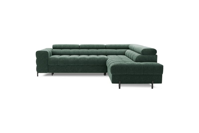 Hörnsoffa Eltap Ferucce 276x200x93 cm, Amore 35, Mörkgrön, Höger