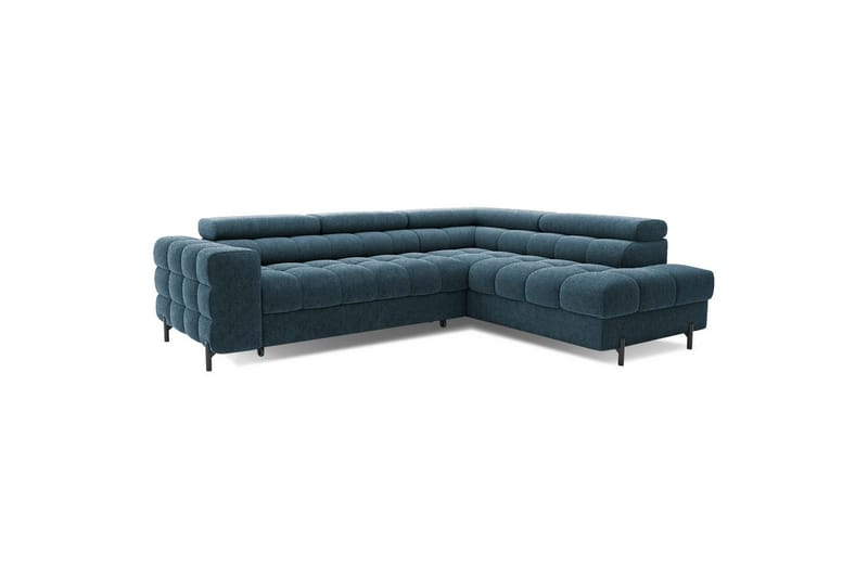 Hörnsoffa Eltap Ferucce 276x200x93 cm - Amore 40, Mörkblå, Höger - Möbler - Vardagsrum - Bäddsoffor