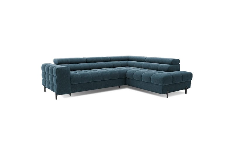 Hörnsoffa Eltap Ferucce 276x200x93 cm - Amore 40, Mörkblå, Höger - Möbler - Vardagsrum - Bäddsoffor