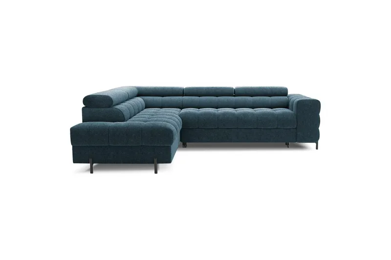 Hörnsoffa Eltap Ferucce 276x200x93 cm - Amore 40, Mörkblå, Vänster - Möbler - Vardagsrum - Bäddsoffor