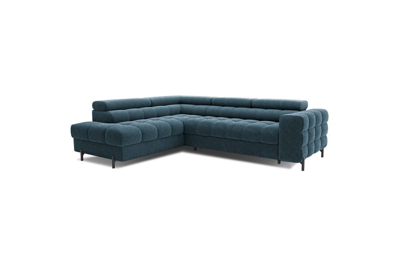 Hörnsoffa Eltap Ferucce 276x200x93 cm - Amore 40, Mörkblå, Vänster - Möbler - Vardagsrum - Bäddsoffor