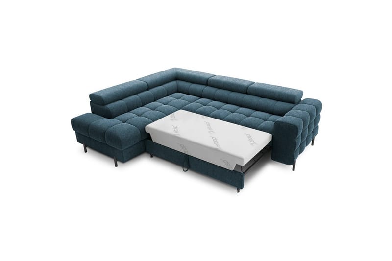 Hörnsoffa Eltap Ferucce 276x200x93 cm - Amore 40, Mörkblå, Vänster - Möbler - Vardagsrum - Bäddsoffor