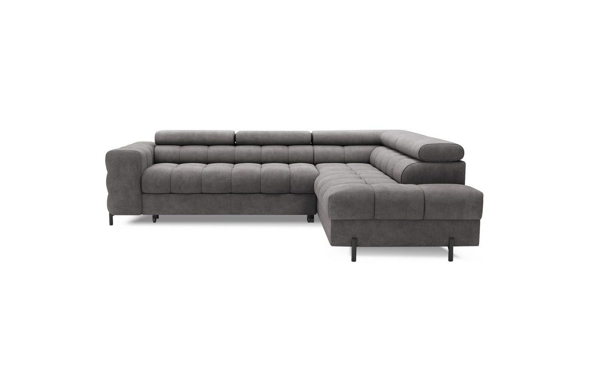 H&ouml;rnsoffa Eltap Ferucce 276x200x93 cm - Aura 04, Gr&aring;, H&ouml;ger