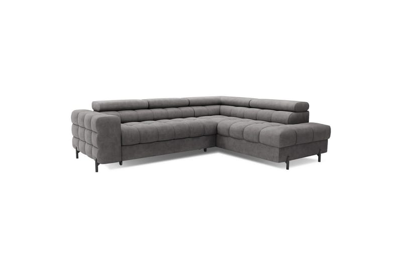 Hörnsoffa Eltap Ferucce 276x200x93 cm - Aura 04, Grå, Höger - Möbler - Vardagsrum - Bäddsoffor