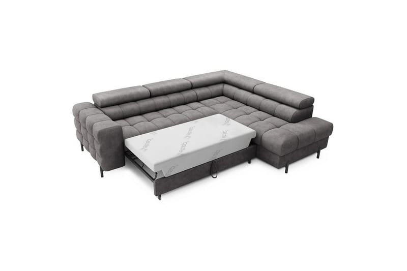 Hörnsoffa Eltap Ferucce 276x200x93 cm - Aura 04, Grå, Höger - Möbler - Vardagsrum - Bäddsoffor