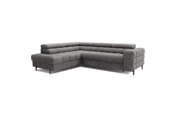 Hörnsoffa Eltap Ferucce 276x200x93 cm - Aura 04, Grå, Vänster - Möbler - Vardagsrum - Bäddsoffor