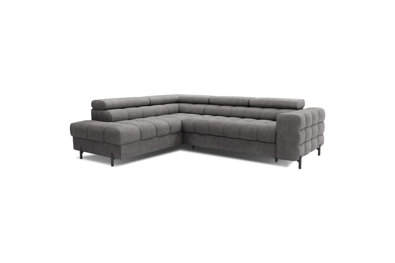 Hörnsoffa Eltap Ferucce 276x200x93 cm - Aura 04, Grå, Vänster - Möbler - Vardagsrum - Bäddsoffor