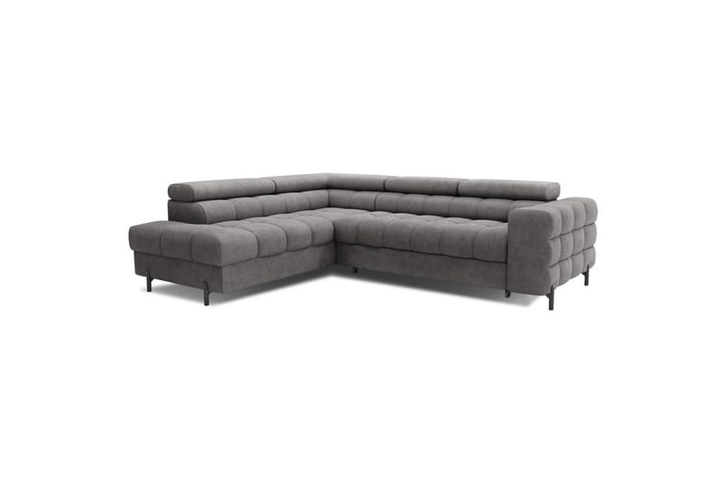 Hörnsoffa Eltap Ferucce 276x200x93 cm - Aura 04, Grå, Vänster - Möbler - Vardagsrum - Bäddsoffor