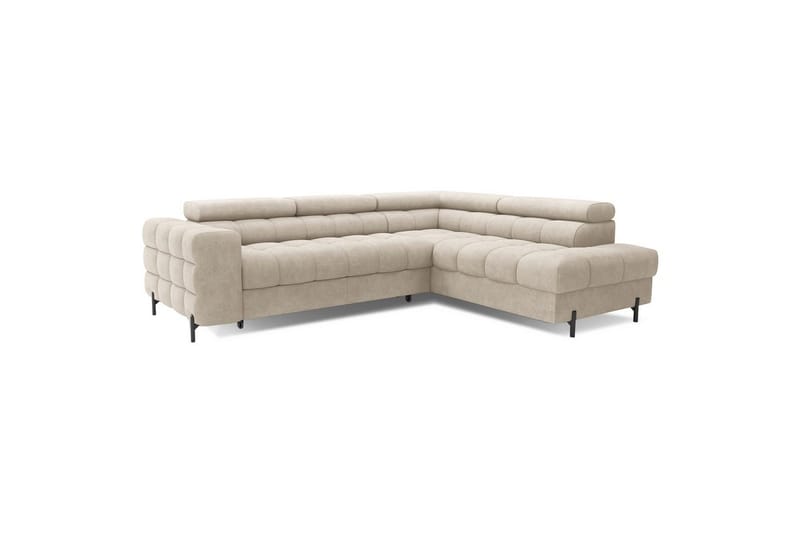 Hörnsoffa Eltap Ferucce 276x200x93 cm - Aura 18, Beige, Höger - Möbler - Vardagsrum - Bäddsoffor