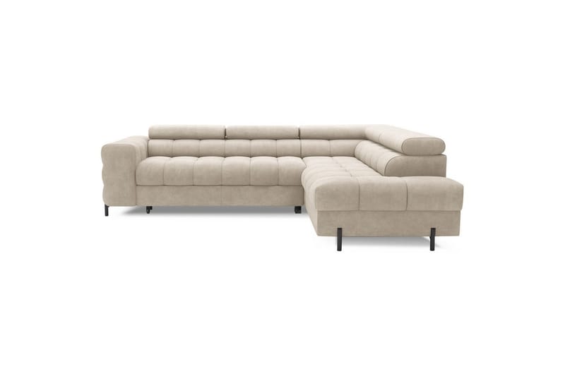 Hörnsoffa Eltap Ferucce 276x200x93 cm - Aura 18, Beige, Höger - Möbler - Vardagsrum - Bäddsoffor
