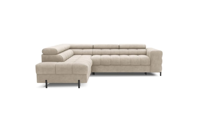 Hörnsoffa Eltap Ferucce 276x200x93 cm - Aura 18, Beige, Vänster - Möbler - Vardagsrum - Bäddsoffor