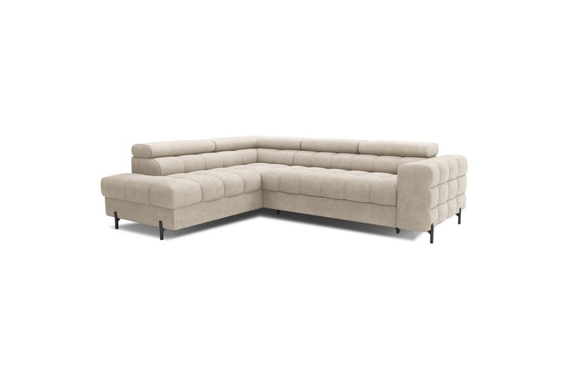 Hörnsoffa Eltap Ferucce 276x200x93 cm - Aura 18, Beige, Vänster - Möbler - Vardagsrum - Bäddsoffor