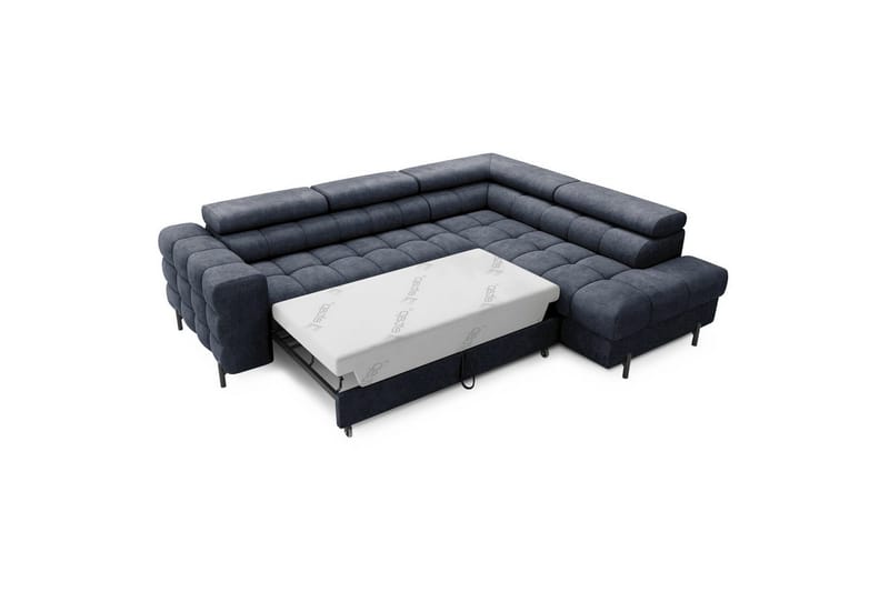 Hörnsoffa Eltap Ferucce 276x200x93 cm - Aura 40, Mörkblå, Höger - Möbler - Vardagsrum - Bäddsoffor