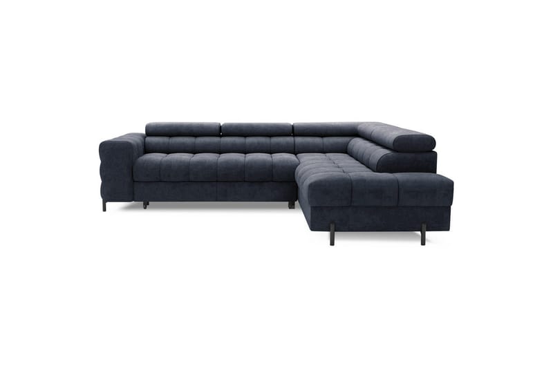 Hörnsoffa Eltap Ferucce 276x200x93 cm - Aura 40, Mörkblå, Höger - Möbler - Vardagsrum - Bäddsoffor