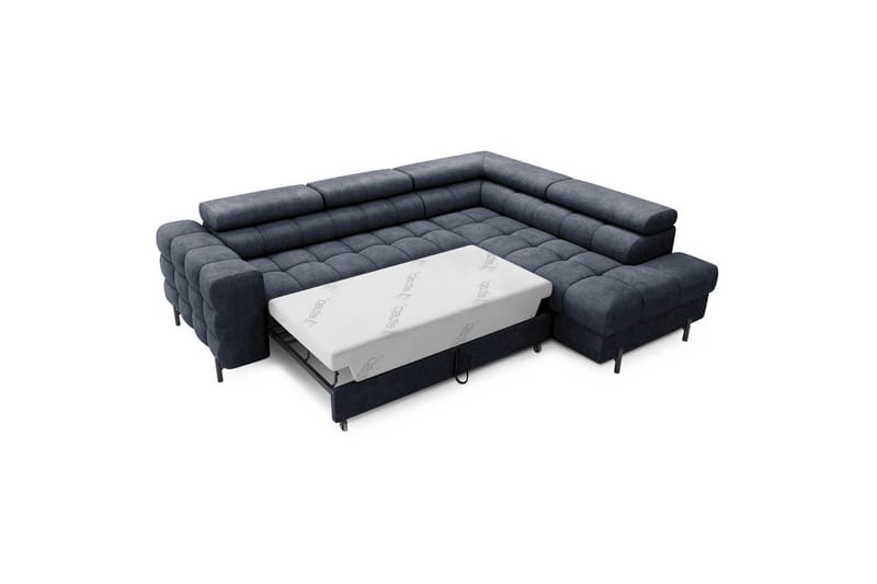 Hörnsoffa Eltap Ferucce 276x200x93 cm - Aura 40, Mörkblå, Höger - Möbler - Vardagsrum - Bäddsoffor