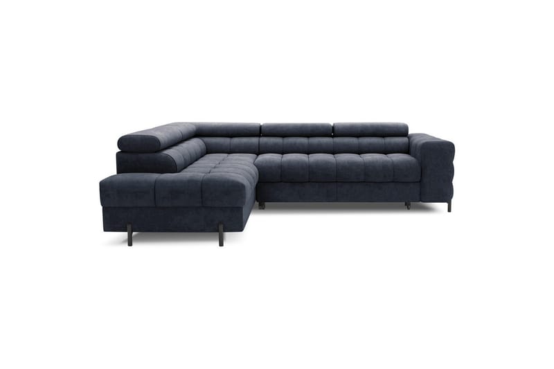 Hörnsoffa Eltap Ferucce 276x200x93 cm - Aura 40, Mörkblå, Vänster - Möbler - Vardagsrum - Bäddsoffor