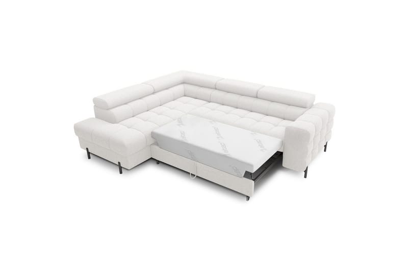 Hörnsoffa Eltap Ferucce 276x200x93 cm - Royal 01, Vit, Vänster - Möbler - Vardagsrum - Bäddsoffor