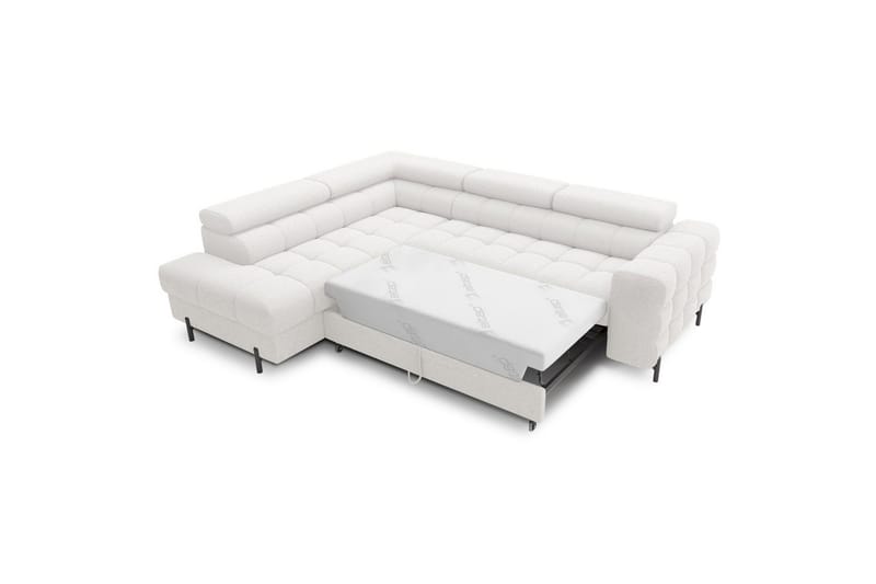 Hörnsoffa Eltap Ferucce 276x200x93 cm - Royal 01, Vit, Vänster - Möbler - Vardagsrum - Bäddsoffor