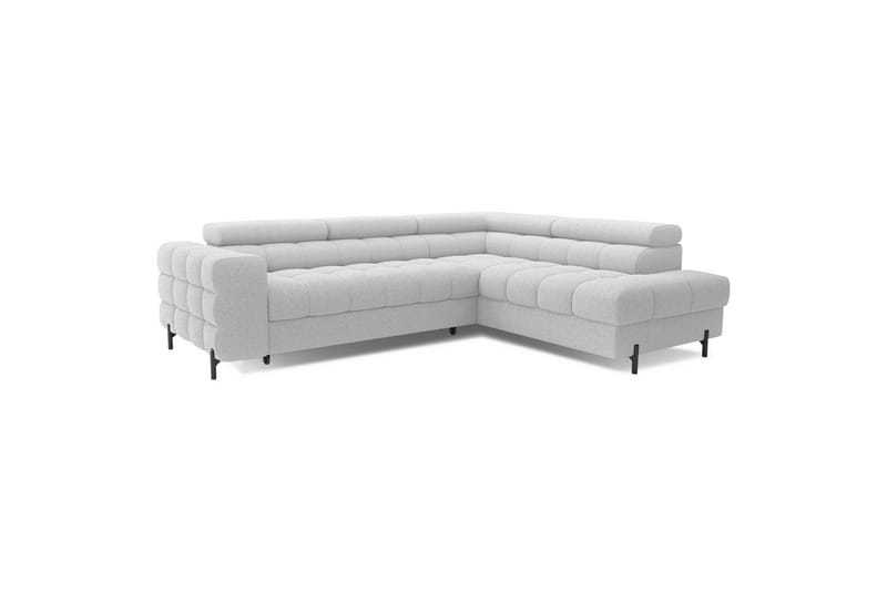 Hörnsoffa Eltap Ferucce 276x200x93 cm - Royal 03, Ljusgrå, Höger - Möbler - Vardagsrum - Bäddsoffor