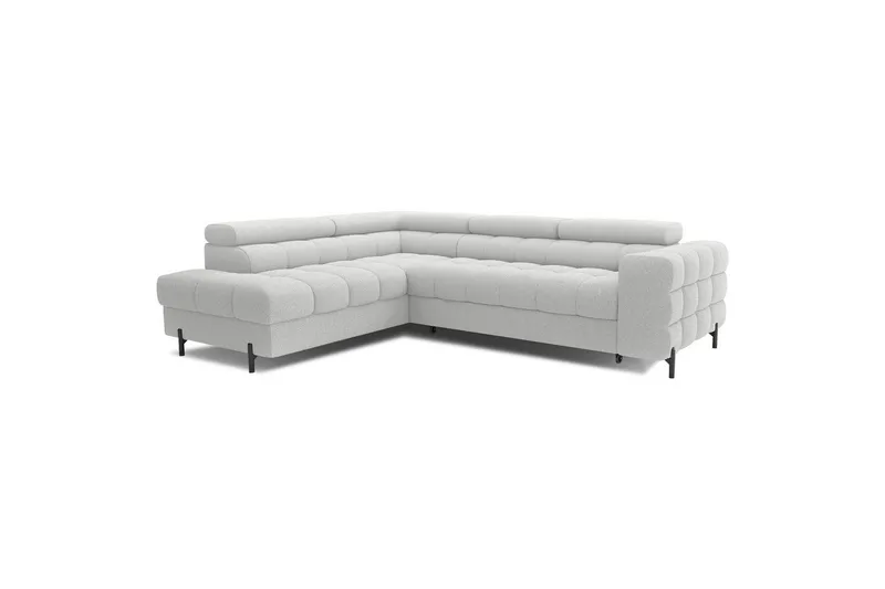 Hörnsoffa Eltap Ferucce 276x200x93 cm - Royal 03, Ljusgrå, Vänster - Möbler - Vardagsrum - Bäddsoffor
