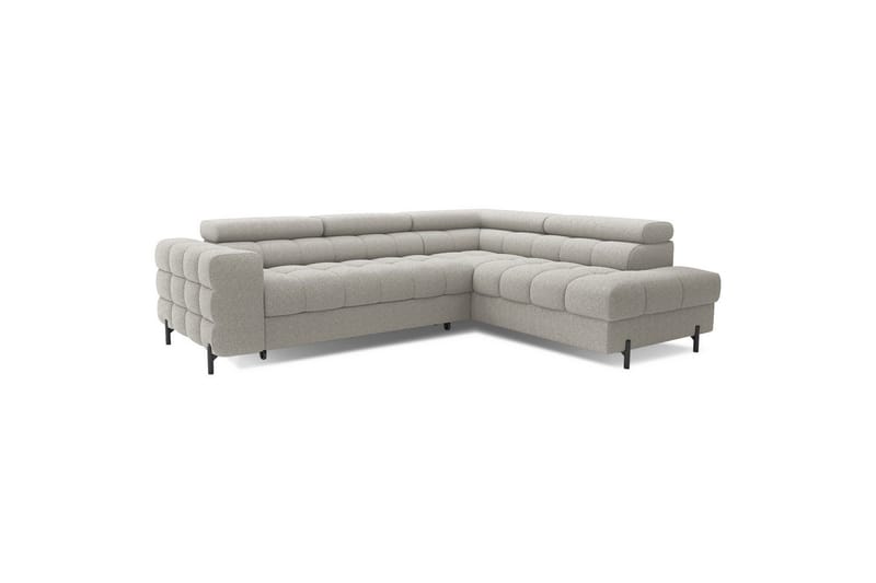 Hörnsoffa Eltap Ferucce 276x200x93 cm - Royal 18, Beige Ljus, Höger - Möbler - Vardagsrum - Bäddsoffor
