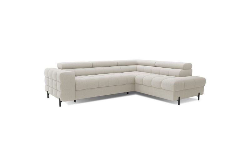 Hörnsoffa Eltap Ferucce 276x200x93 cm - Royal 18, Ljusbeige, Höger - Möbler - Vardagsrum - Bäddsoffor