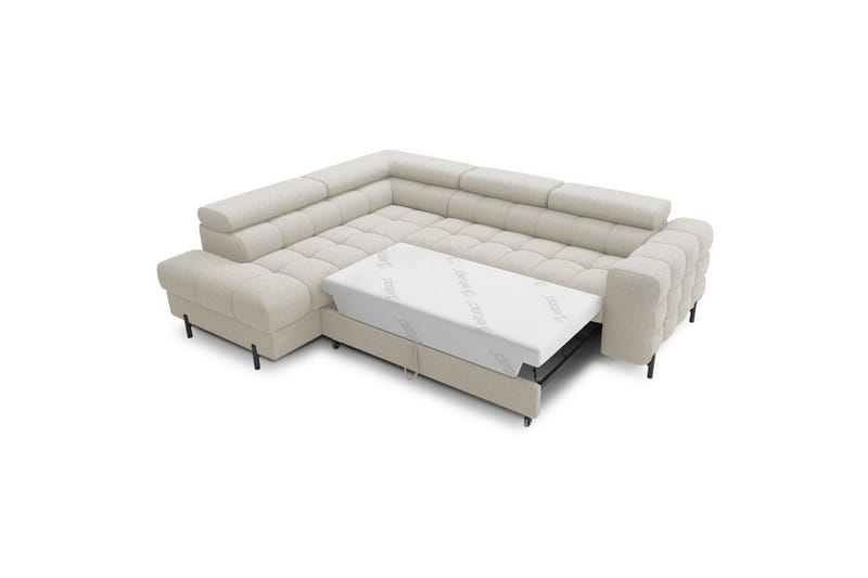 Hörnsoffa Eltap Ferucce 276x200x93 cm - Royal 18, Ljusbeige, Vänster - Möbler - Vardagsrum - Bäddsoffor