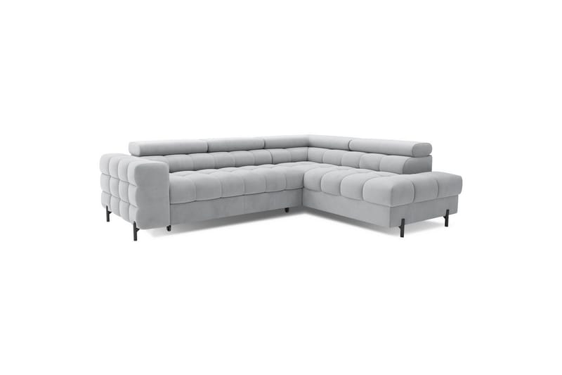 Hörnsoffa Eltap Ferucce 276x200x93 cm - Paros 05, Grå, Höger - Möbler - Vardagsrum - Bäddsoffor