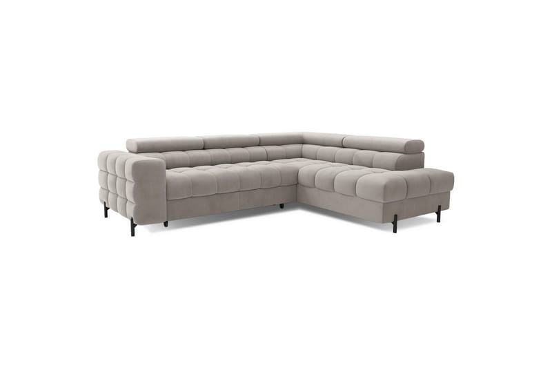 Hörnsoffa Eltap Ferucce 276x200x93 cm - Paros 02, Beige, Höger - Möbler - Vardagsrum - Bäddsoffor