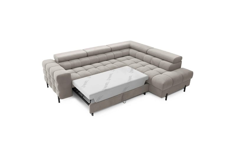 Hörnsoffa Eltap Ferucce 276x200x93 cm - Paros 02, Beige, Höger - Möbler - Vardagsrum - Bäddsoffor
