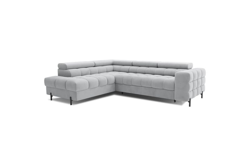 Hörnsoffa Eltap Ferucce 276x200x93 cm - Paros 05, Grå, Vänster - Möbler - Vardagsrum - Bäddsoffor