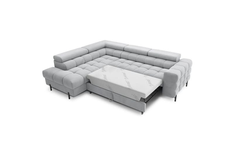 Hörnsoffa Eltap Ferucce 276x200x93 cm - Paros 05, Grå, Vänster - Möbler - Vardagsrum - Bäddsoffor