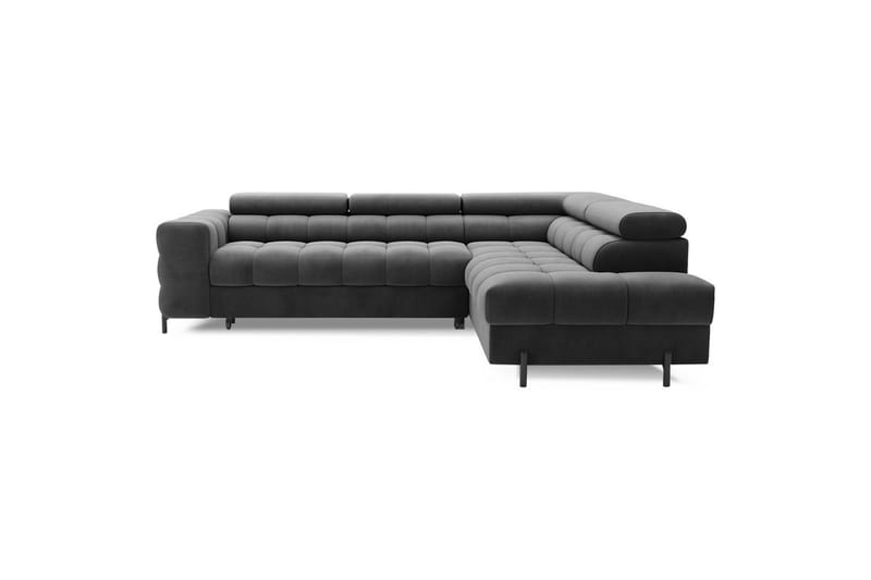 Hörnsoffa Eltap Ferucce 276x200x93 cm - Paros 06, Mörkgrå, Höger - Möbler - Vardagsrum - Bäddsoffor