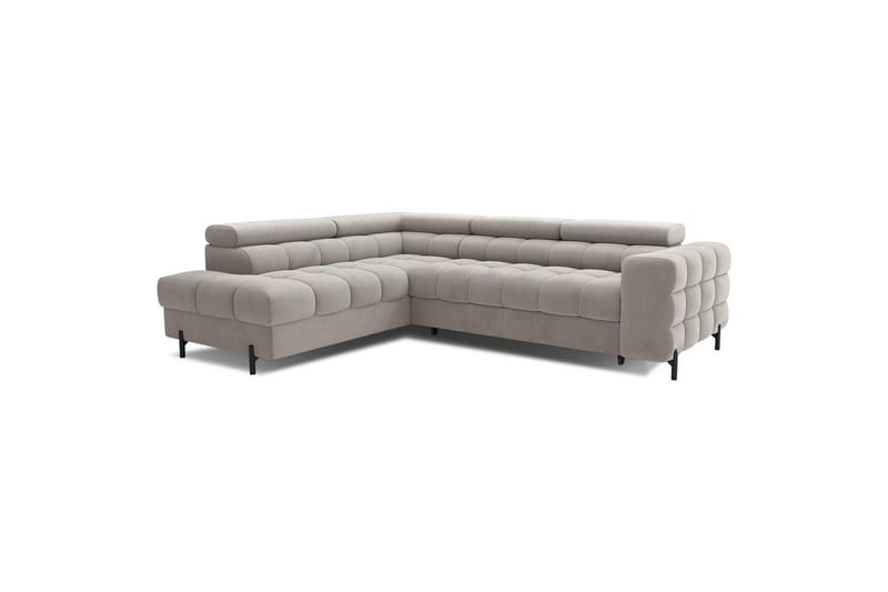 Hörnsoffa Eltap Ferucce 276x200x93 cm - Paros 02, Beige, Vänster - Möbler - Vardagsrum - Bäddsoffor