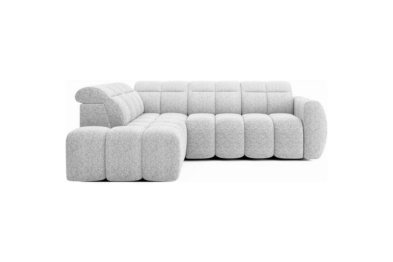 Hörnsoffa Eltap Flconn 258x208x107 cm, Korallin 01, Grå, Vänster