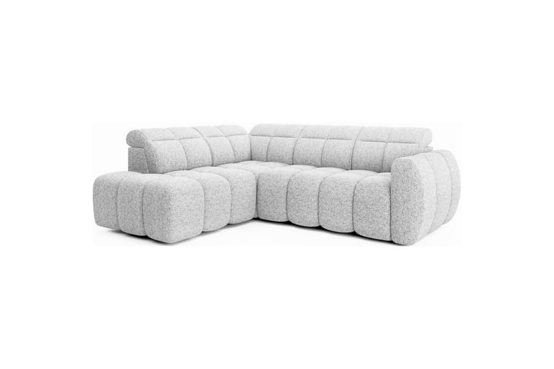 Hörnsoffa Eltap Flconn 258x208x107 cm - Korallin 01, Grå, Vänster - Möbler - Vardagsrum - Bäddsoffor