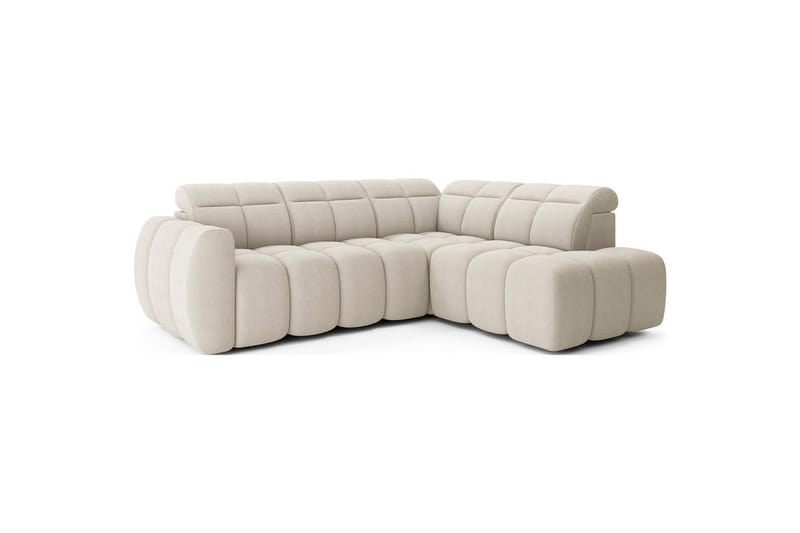 Hörnsoffa Eltap Flconn 258x208x107 cm - Royal 18, Beige, Höger - Möbler - Vardagsrum - Bäddsoffor