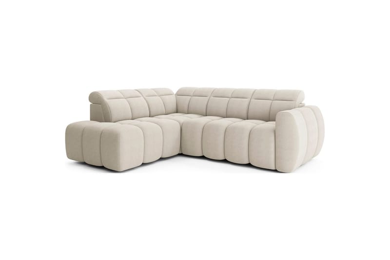 Hörnsoffa Eltap Flconn 258x208x107 cm - Royal 18, Beige, Vänster - Möbler - Vardagsrum - Bäddsoffor