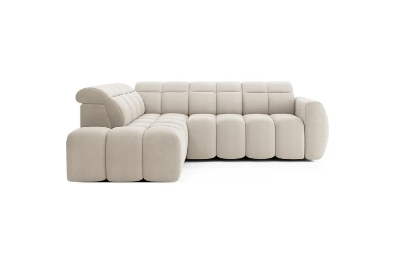 Hörnsoffa Eltap Flconn 258x208x107 cm, Royal 18, Beige, Vänster