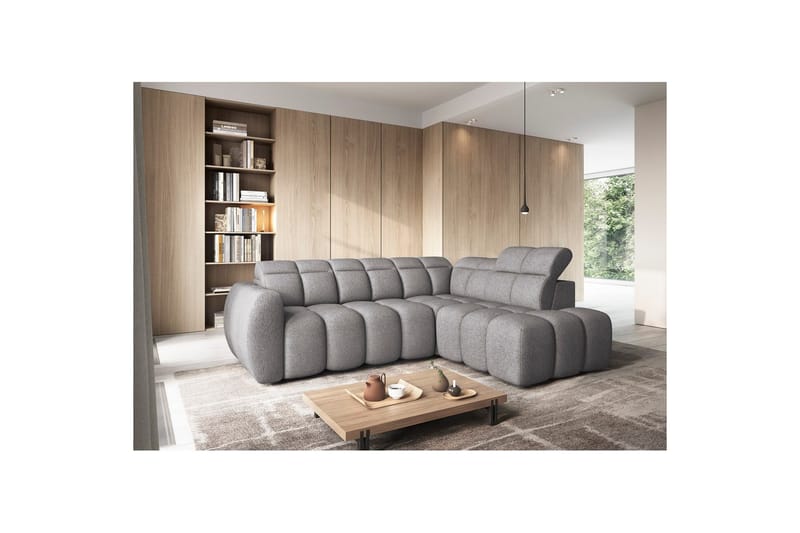 Hörnsoffa Eltap Flconn 258x208x107 cm - Sola 04, Grå, Höger - Möbler - Vardagsrum - Bäddsoffor