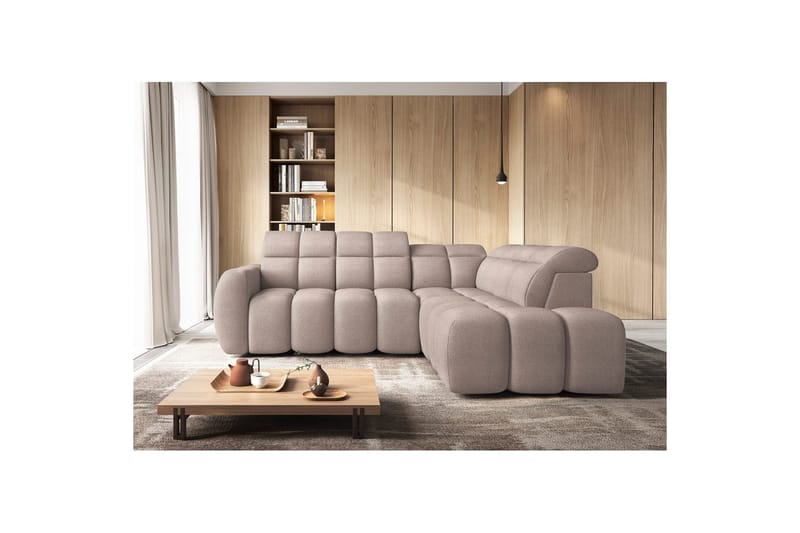 Hörnsoffa Eltap Flconn 258x208x107 cm - Xillar 20, Brun, Höger - Möbler - Vardagsrum - Bäddsoffor
