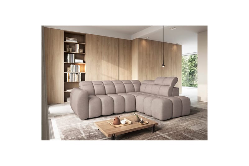 Hörnsoffa Eltap Flconn 258x208x107 cm - Xillar 20, Brun, Höger - Möbler - Vardagsrum - Bäddsoffor