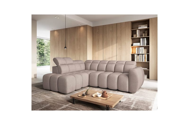 Hörnsoffa Eltap Flconn 258x208x107 cm - Xillar 20, Brun, Vänster - Möbler - Vardagsrum - Bäddsoffor