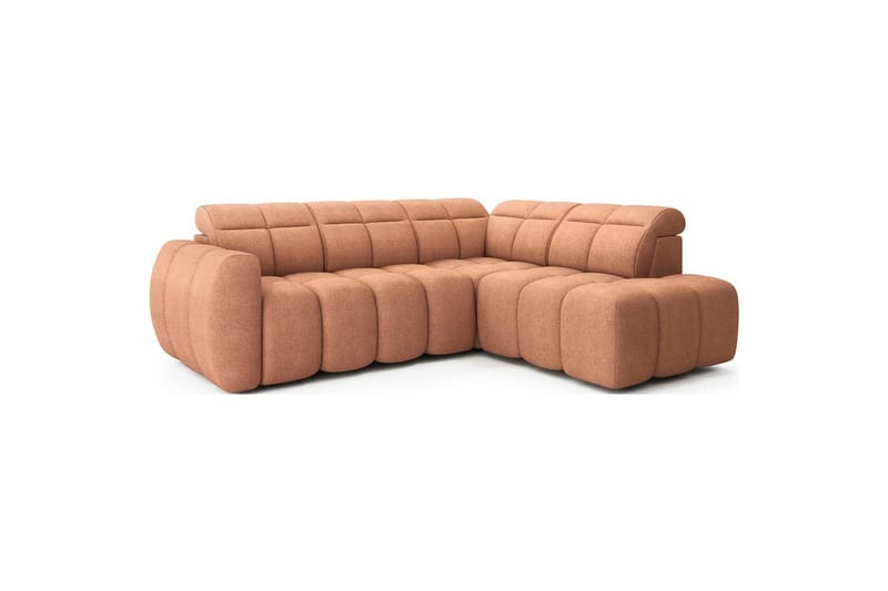 Hörnsoffa Eltap Flconn 258x208x107 cm - Xillar 24, Rosa, Höger - Möbler - Vardagsrum - Bäddsoffor